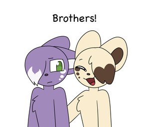 anthro duo green_eyes male breadkitten123 flavor_frenzy flan_(flavor_frenzy) ube_(flavor_frenzy) bear mammal absurd_res hi_res brother_(lore) sibling_(lore) twins_(lore)