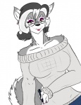 anthro big_breasts breasts clothed clothing female mature_anthro mature_female solo tail teacher nuar_come_mundos amanda_(nuar_come_mundos) canid canine canis domestic_dog husky mammal nordic_sled_dog spitz 2013