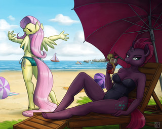 4_fingers anthro back_wings bare_shoulders beach beach_parasol bikini boat breasts broken_horn chair cleavage clothed clothing cloud detailed_background drinking duo eyes_closed female fingers furniture hair hooves horn long_hair lounge_chair lounging one-piece_swimsuit open_mouth open_smile outside pink_hair sailing_boat sailing_watercraft sea short_hair sky smile strapless_clothing strapless_swimwear swimwear tropical_drink two-piece_swimsuit under_shade unguligrade vehicle water watercraft wings king-kakapo friendship_is_magic hasbro my_little_pony my_little_pony:_the_movie_(2017) mythology fluttershy_(mlp) starlight_glimmer_(mlp) sunburst_(mlp) tempest_shadow_(mlp) equid equine mammal mythological_creature mythological_equine pegasus unicorn 2019 5:4 hi_res