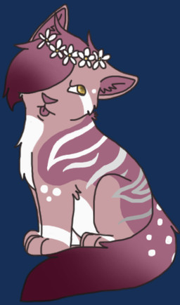 ambiguous_gender annoyed chibi digitigrade feral feral_with_hair flower flower_crown fur gradient_hair gradient_tail grey_markings hair hair_over_eye markings narrowed_eyes one_eye_obstructed paws pink_body pink_fur plant purple_body purple_fur purple_hair purple_inner_ear purple_nose purple_tongue simple_background sitting solo spots spotted_markings striped_body striped_fur stripes tail tongue tongue_out transparent_background white_body white_fur white_markings yellow_eyes sebdoggo domestic_cat felid feline felis mammal 2013 adobe_photoshop_(artwork) alpha_channel digital_drawing_(artwork) digital_media_(artwork) flat_colors full-length_portrait low_res portrait