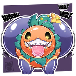 all_fours big_butt butt clothing costume feral glowing glowing_eyes grey_body holidays huge_butt hyper hyper_butt looking_at_viewer male male_feral onomatopoeia open_mouth sharp_teeth solo sound_effects teeth text tongue tongue_out yellow_eyes yamwamm halloween jeff_the_land_shark aquatic fish shark 1:1 2025 absurd_res digital_media_(artwork) english_text hi_res