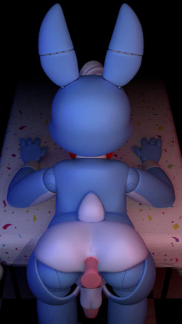 4_fingers anal anal_penetration anthro balls blue_body bow_tie butt duo femboy fingers from_behind_position furniture genitals humanoid_genitalia humanoid_penis machine male male/male male_penetrated penetration penile penile_penetration penis penis_in_ass pink_penis rear_view red_bow_tie sex table udve miitro_d_(modeler) five_nights_at_freddy's five_nights_at_freddy's_2 scottgames toy_bonnie_(fnaf) animatronic lagomorph leporid mammal rabbit robot 3d_(artwork) 3d_animation 9:16 animated digital_media_(artwork) hi_res high_framerate no_sound short_playtime video