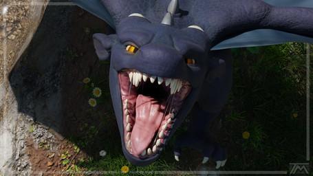 ambiguous_feral ambiguous_gender bodily_fluids feral mouth_shot open_mouth outside saliva saliva_on_tongue saliva_string solo thatman european_mythology mythology bunsen dragon mythological_creature mythological_scalie scalie western_dragon 16:9 3d_(artwork) digital_media_(artwork) hi_res widescreen male_(lore)