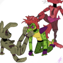 anthro feet foot_fetish foot_lick foot_on_face foot_on_head foot_play group humiliation_fetish licking male male/male paws slave toes tongue trio ceo_of_paws five_nights_at_freddy's five_nights_at_freddy's:_security_breach five_nights_at_freddy's_3 scottgames steel_wool_studios foxy_(fnaf) montgomery_gator springtrap_(fnaf) alligator alligatorid canid canine crocodilian fox lagomorph leporid mammal rabbit reptile scalie 1:1 hi_res