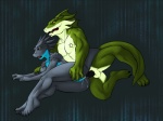 abstract_background anal anal_penetration andromorph andromorph/male anthro anus balls bodily_fluids countershading cum cum_in_ass cum_inside cumshot duo ejaculation erection fingering from_behind_position genital_fluids genitals intersex intersex/male lying male male_fingering_andromorph nude on_side orgasm penetration penis sex simple_background tail vaginal vaginal_fingering vulva faint everquest drayk_dagger ssvanti iksar scalie shurian 2010 4:3