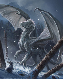 ambiguous_gender blue_eyes claws detailed_background digitigrade duo dutch_angle feral finger_claws forest fur grey_body grey_scales long_neck looking_up membrane_(anatomy) membranous_wings mountain outside plant quadruped scales size_difference snow snowing standing tail text toe_claws tree whiskers white_body white_fur wings akreon dungeons_and_dragons hasbro mythology wizards_of_the_coast dragon dragon_(dnd) lagomorph leporid mammal mythological_creature mythological_scalie rabbit scalie silver_dragon_(dnd) 4:5 english_text official_art shaded