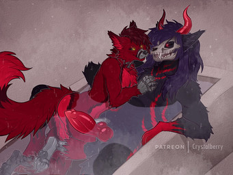 animated_gif anthro backsack balls bathtub big_tail cypher_skulldog duo genitals grey_penis hair knot long_hair machine male male/male penis purple_balls purple_body red_balls red_penis tail throbbing throbbing_knot throbbing_penis crystalberry five_nights_at_freddy's five_nights_at_freddy's_4 scottgames foxy_(fnaf) nightmare_foxy_(fnaf) animatronic canid canine demon fox mammal robot skulldog_(species) 4:3 animated short_playtime