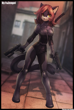 2015 anthro cat dual_wielding feline female gun hair holding_weapon iskra mammal pistol ranged_weapon red_hair smile solo suit weapon yellow_eyes
Rating: Safe
Score: 54
User: Numeroth
Date: February 03, 2015 2015 anthro cat dual_wielding feline female gun hair holding_weapon iskra mammal pistol ranged_weapon red_hair smile solo suit weapon yellow_eyes
Rating: Safe
Score: 54
User: Numeroth
Date: February 03, 2015
