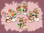 aged_up anthro big_breasts big_butt boxing_gloves bra breasts bruised butt clothing duo female fight fur green_eyes hair handwear head_between_breasts long_ears motion_lines mouthguard nipples orange_hair pained_expression pained_look punch ryona smile sports_bra tan_body tan_fur underwear violence white_body white_fur wide_hips buterchikin freedom_planet galaxytrail sega sonic_the_hedgehog_(series) cream_the_rabbit milla_basset canid canine canis lagomorph mammal crossover hi_res tagme