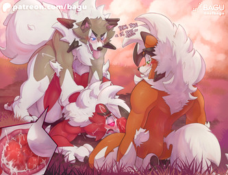 ahegao anal anal_knotting anal_penetration animal_genitalia animal_penis anthro anthro_on_anthro anthro_penetrated anthro_penetrating anthro_penetrating_anthro anus arm_tuft athletic blue_eyes blush bodily_fluids breath brother_penetrating_brother brown_body brown_fur butt canine_genitalia canine_penis claws cloud cum cum_in_ass cum_inside cum_on_face cumshot cutaway dialogue drooling ejaculation elbow_tuft erection fangs fluffy fur genital_fluids genitals grass green_eyes group group_sex intraspecies knot knotted_penis knotting looking_at_another looking_pleasured lying male male/male male_penetrated male_penetrating male_penetrating_male messy neck_tuft nude on_front open_mouth orange_body orange_fur orgasm outside penetration penis plant pointy_ears red_body red_eyes red_fur red_penis red_sclera saliva sex sibling_incest simple_background sitting smile tail teeth teeth_showing text threesome toe_claws tongue tongue_out trio tuft white_body white_fur bagu conditional_dnp nintendo pokemon canid canine dusk_lycanroc generation_7_pokemon lycanroc mammal midday_lycanroc midnight_lycanroc pokemon_(species) absurd_res english_text hi_res brother_(lore) brothers_(lore) incest_(lore) sibling_(lore) triplets_(lore)