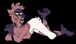 4_toes 5_fingers all_fours anthro arm_tuft arms_bent belly_nipples brown_body brown_fur brown_hair butt_tuft claws eyebrows feet fingers floppy_ears fur hair half-closed_eyes hands_together male male_anthro mature_anthro mature_male multicolored_body multicolored_fur narrowed_eyes nipples nude_anthro nude_male orange_nipples purple_claws purple_eyebrows short_hair shoulder_tuft simple_background solo toe_claws toes toothy_grin transparent_background tuft white_body white_fur yellow_sclera beastofeuthanasia sunflower_"killjoy"_tyler hybrid mammal primate reptile scalie 2020 alpha_channel digital_drawing_(artwork) digital_media_(artwork) english_description flat_colors hi_res