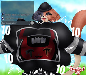 3_toes 4_fingers alternative_fashion anthro beanie big_breasts breast_vore breasts butt calico_pattern clothed clothing duo ear_piercing emo feet female fingers forced fur goth hat headgear headwear huge_breasts mottled multicolored_body multicolored_fur onomatopoeia open_mouth piercing shirt smug smug_expression smug_face sound_effects struggling struggling_prey tail text text_box toes topwear unwilling_prey vore yellow_eyes sokoyo_owo epic_games fortnite fortnite:_battle_royale meow_skulls animal_humanoid calico_cat calico_cat_humanoid cat_humanoid domestic_cat felid felid_humanoid feline feline_humanoid felis humanoid mammal mammal_humanoid english_text hi_res