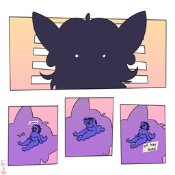 ambiguous_gender anthro dialogue duo extreme_size_difference intimidation nude shadow silhouette size_difference text scalesack_(hex) booger_(bxxpie) hexel_(scalesack) hog-nosed_snake mammal reptile rodent scalie sciurid snake tree_squirrel 1:1 comic english_text hi_res