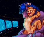 abdominal_bulge ahegao anthro anthro_penetrated balls blue_hair bodily_fluids breasts cockpit collar countershading cum cum_from_pussy cum_in_pussy cum_inside drooling duo ejaculation electronics erection female female_penetrated fucked_silly genital_fluids genitals grin hair hands-free happy happy_sex interspecies leaking_cum looking_pleasured male male/female male_penetrating male_penetrating_female monitor on_lap orgasm penetration penis pussy saliva sex sitting sitting_on_lap small_breasts smile space tail tongue tongue_out vaginal vaginal_penetration misterkittens softailfox carbinecat_(character) cheetah equid equine felid feline horse mammal 2021 6:5