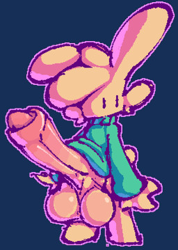 anthro balls big_balls big_penis blush body_blush bottomless bottomless_anthro bottomless_male clothed clothing erection facial_tuft foreskin genitals glans glistening glistening_balls glistening_genitalia glistening_penis green_clothing green_sweater green_topwear huge_balls huge_penis hyper hyper_genitalia hyper_penis male male_anthro mouthless outline penis penis_blush pink_outline saggy_balls simple_background solo standing sweater topwear transparent_background tuft yellow_body yellow_penis bitwily wily_(bitwily) lagomorph mammal 2022 aliasing alpha_channel digital_media_(artwork)