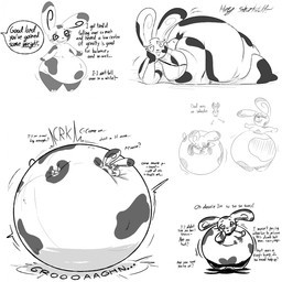 anthro belly belly_expansion big_belly body_inflation expansion female huge_belly hyper hyper_belly hyper_inflation immobile inflation overweight overweight_anthro overweight_female round_body simple_background solo spherical_inflation text white_background thatoneaceguy nintendo pokemon generation_3_pokemon pokemon_(species) spinda 1:1 2024 english_text hi_res monochrome