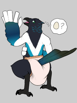 4_toes 5_fingers anthro beak biped black_beak black_feet blue_body blue_feathers blue_hands blue_tail blue_wings clothed clothing crouching diaper diaper_only digitigrade feather_markings feathered_wings feathers feet fingers full_diaper green_body green_eyes green_feathers green_hands green_tail green_wings holding_belly looking_at_viewer looking_back looking_back_at_viewer male male_anthro markings monotone_background monotone_beak monotone_feet mostly_nude multicolored_body multicolored_feathers multicolored_hands multicolored_wings open_mouth pink_tongue rear_view sagging_diaper semi-anthro simple_background solo tail tail_feathers talons three-quarter_view toes tongue topless two_tone_tail unclean_diaper underwear used_diaper using_diaper wearing_diaper white_body white_feathers white_hands white_wings wings scripin third-party_edit wren_(kuruk) avian bird black-billed_magpie corvid holarctic_magpie magpie_(corvid) oscine passerine 2025 3:4 absurd_res digital_drawing_(artwork) digital_media_(artwork) hi_res sketch