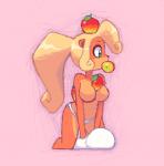 2d_animation accessory activision animated anthro bandicoot bare_legs barefoot between_breasts between_legs biped black_nose blonde_hair breasts butt clothed clothing coco_bandicoot crash_bandicoot_(series) digital_media_(artwork) featureless_breasts feet female flower flower_in_hair food food_between_breasts frame_by_frame fruit full-length_portrait fur hair hair_accessory kempferzero kneeling leaf long_hair loop low_res mammal marsupial midriff mouth_hold multicolored_body multicolored_fur navel object_between_breasts orange_body orange_fur panties pillow pink_background plant ponytail portrait short_playtime simple_background solo teal_eyes third-party_edit toes topless turntable_(animation) underwear white_clothing white_panties white_underwear wumpa_fruit