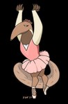 anthro ballerina ballet bottomwear claws clothed clothing dance_shoes dancewear dancing dress en_pointe female finger_claws fluffy fluffy_tail footwear fourth_position_legs_(ballet) open_fifth_position_arms_(ballet) pointe_shoes pose shoes skirt snout solo tail tendu_(ballet) tutu zerozeroren princess_tutu anteaterina anteater mammal pilosan xenarthran alpha_channel