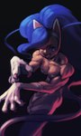 big_hair black_background blue_hair breasts claws female finger_claws fur hair hair_over_eye light looking_aside muscular muscular_female open_mouth open_smile pose simple_background smile solo tail white_body white_fur piku184 capcom darkstalkers felicia_(darkstalkers) animal_humanoid cat_humanoid felid felid_humanoid feline feline_humanoid humanoid mammal mammal_humanoid 2022 absurd_res digital_media_(artwork) digital_painting_(artwork) hi_res lighting portrait three-quarter_portrait