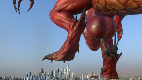 anthro balls big_balls big_penis city destruction genitals giga huge_balls huge_penis hyper hyper_genitalia hyper_penis landscape_dwarfing low-angle_view macro male non-mammal_balls nude penis solo stomping ristyko demon 16:9 3d_(artwork) 3d_animation animated digital_media_(artwork) hi_res no_sound short_playtime video widescreen