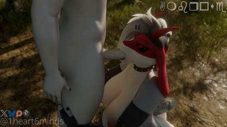 2_horns ambiguous_penetration anthro anthro_on_anthro anthro_penetrated anthro_penetrating anthro_penetrating_anthro armlet big_breasts black_nails black_sclera breasts butt collar colored_nails dark_nipples duo ear_piercing faceless_anthro faceless_character faceless_male facial_piercing fellatio female female_penetrated from_front_position genitals hands_on_legs horn humanoid_genitalia humanoid_penis lip_piercing looking_up_at_partner male male/female male_penetrating male_penetrating_female moan nails nude nude_anthro nude_female nude_male oral oral_penetration outdoor_nudity outside outside_sex penetration penile penile_penetration penis penis_in_mouth piercing red_eyes red_horn scut_tail sex short_tail studded_armlet studded_collar studs tail tail_motion tailwag teeth text thick_thighs vein veiny_penis white_body 1heart6minds morethreedee_(modeler) ashen_(paindemonoidsex) demonoid_(paindemonoidsex) bovid caprine caprine_demon demon goat goat_demon mammal 16:9 3d_(artwork) 3d_animation animated character_cipher digital_media_(artwork) hi_res no_sound short_playtime watermark webm widescreen wingdings_text