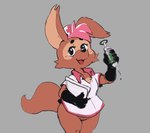 anthro clothing female nurse smile solo unknown_artist prostokvashino tama-tama eurasian_red_squirrel hybrid kangaroo macropod mammal marsupial rodent sciurid tree_squirrel