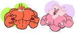 abs anthro biceps big_muscles duo fur huge_muscles hyper hyper_muscles looking_at_viewer male muscular muscular_male nipples nude pecs simple_background tongue sprocco_(artist) cartoon_network steven_universe foxman lion_(steven_universe) canid canine felid fox lion mammal pantherine absurd_res digital_drawing_(artwork) digital_media_(artwork) flat_colors hi_res signature