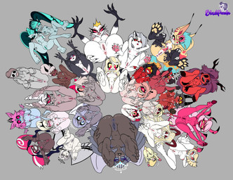 3_eyes 4_toes 5_toes age_difference anthro anus areola avian_feet beak big_breasts big_butt black_body black_feathers black_sclera blonde_hair blue_sclera breast_size_difference breasts brown_body brown_skin butt butt_size_difference claws clitoral_hood clitoris dark_body dark_skin eyelashes eyewear feathered_wings feathers feet female fingernails freckled_breasts freckled_butt freckled_face freckled_shoulders freckles fur genitals glasses grey_anus grey_areola grey_background grey_body grey_hair grey_nipples grey_skin grey_vulva group hair halo hand_holding hooves horn huge_butt humanoid_feet light_body light_skin long_eyelashes looking_at_viewer markings mature_anthro mature_female mature_humanoid multi_eye nails nipple_dip nipple_size_difference nipples nude nude_anthro nude_female nude_humanoid older_anthro older_female older_humanoid pawpads pink_anus pink_areola pink_eyes pink_hair pink_nipples pink_pawpads pink_sclera pink_vulva plantigrade pupils purple_anus purple_areola purple_nipples red_anus red_areola red_body red_eyes red_nipples red_sclera red_skin red_vulva scuted_legs scutes simple_background slit_pupils small_breasts soles spots spotted_breasts spotted_butt spotted_face spotted_legs spotted_markings spotted_tail spotted_thighs spread_legs spreading tail tail_markings teal_eyes teal_hair teal_nipples tear_trough thick_thighs toe_claws toenails toes tuft vulva white_body white_eyes white_feathers white_fur white_skin wide_hips wings wrinkled_feet wrinkles yellow_pawpads yellow_sclera younger_anthro younger_female younger_humanoid blush-panda hazbin_hotel hellaverse helluva_boss mythology carmilla_carmine charlie_morningstar cherri_bomb_(hazbin_hotel) clara_(hazbin_hotel) emberlynn_pinkle emily_(hazbin_hotel) glam_(helluva_boss) glitz_(helluva_boss) katie_killjoy_(hazbin_hotel) keenie_(helluva_boss) lilith_magne_(hazbin_hotel) lin_(helluva_boss) loona_(helluva_boss) lute_(hazbin_hotel) martha_(helluva_boss) millie_(helluva_boss) mimzy_(hazbin_hotel) niffty_(hazbin_hotel) octavia_(helluva_boss) odette_(hazbin_hotel) queen_bee-lzebub_(helluva_boss) rosie_(hazbin_hotel) sallie_may_(helluva_boss) sera_(hazbin_hotel) stella_(helluva_boss) vaggi_(hazbin_hotel) velvette_(hazbin_hotel) verosika_mayday angel canid canid_demon canine cherub demon demon_humanoid hellhound horned_humanoid humanoid imp mammal mythological_canine mythological_creature owl_demon seraph_(angel) tailed_humanoid winged_humanoid absurd_res hi_res daughter_(lore) mother_(lore) mother_and_child_(lore) mother_and_daughter_(lore) parent_(lore) parent_and_child_(lore) parent_and_daughter_(lore) sibling_(lore) sister_(lore) sisters_(lore) trans_(lore) trans_woman_(lore)