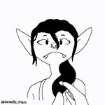 anthro big_ears caressing_face duo ears_outwards ears_up facial_piercing female flat_chested hair nose_piercing nose_ring piercing pivoted_ears ponytail ring_piercing suspenders teeth teeth_showing danoodle deadlock valve ivy_(deadlock) gargoyle humanoid 1:1 animated bust_portrait digital_media_(artwork) line_art pixel_(artwork) pixel_animation portrait short_playtime