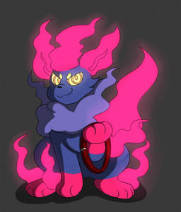 bdsm blue_body blue_fur collar dominant dominant_feral dominant_male feral first_person_view fur grey_body grey_fur hypnotic_eyes leaf leaf_ears leaf_tail male offering_collar offering_to_viewer petplay pink_body pink_fur pink_paws red_collar roleplay smile smiling_at_viewer smirk smirking_at_viewer smug smug_expression smug_face solo submissive submissive_pov tail yellow_eyes crisstail nintendo pokemon silva_(lorddragon36) eeveelution generation_4_pokemon generation_7_pokemon hybrid hybrid_pokemon leafeon legendary_pokemon marshadow pokemon_(species) hi_res