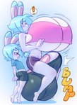 age_difference anthro balls big_balls big_breasts big_bulge big_penis black_eyes blue_hair blush bottomwear breasts bulge clothing duo erection erection_under_clothing female genitals hair huge_balls huge_breasts huge_bulge huge_penis hyper hyper_balls hyper_breasts hyper_bulge hyper_genitalia hyper_penis male male/female older_female onomatopoeia penis scut_tail shirt short_tail shorts shota sitting_on_bulge sitting_on_penis size_difference sound_effects tail tenting text topwear underwear white_body young young_male younger_male angstrom marco_(angstrom) molly_(angstrom) lagomorph leporid mammal rabbit hi_res brother_(lore) brother_and_sister_(lore) incest_(lore) sibling_(lore) sister_(lore)