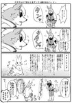 anthro blush duo eyewear humor male slightly_chubby stomping sunglasses text 0101renge nintendo star_fox james_mccloud peppy_hare hare lagomorph leporid mammal comic hi_res japanese_text monochrome