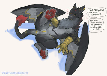 anus beak claws dialogue ear_piercing equine_anus feet female feral foot_focus genitals pawpads paws piercing puffy_anus simple_background solo text vulva wings redishdragie mythology avian gryphon mythological_avian mythological_creature english_text