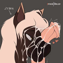 ambiguous_gender animal_genitalia animal_penis anthro black_body black_fur bodily_fluids bubble cum cum_bubble cum_on_self cum_string duo emanata equine_genitalia equine_penis erection flared_penis fur genital_fluids genitals gradient_background hair heart_symbol looking_at_genitalia looking_at_penis male male/ambiguous multicolored_ears penis pink_penis simple_background text two_tone_ears white_hair yellow_eyes jarlium equid equine horse mammal english_text hi_res signature