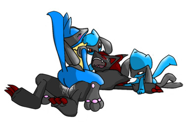 ambiguous_gender anal anal_penetration anthro anthro_on_anthro black_body black_fur blue_body blue_fur blush bodily_fluids bound cowgirl_position cum cum_inside duo eyes_closed forced from_front_position fur genital_fluids genitals lying male nude on_back on_bottom on_top open_mouth orgasm penetration penis pinned rape red_eyes sex simple_background straddling tail white_background yellow_body yellow_fur young young_anthro bluelulucario nintendo pokemon canid canine generation_4_pokemon generation_5_pokemon lucario mammal pokemon_(species) riolu zoroark 2012 grandfathered_content
