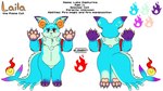 anthro blue_eyes chest_fur claws fire fish_tail inner_ear_fluff male orange_eyes paws slim solo sparklefur text tuft unknown_artist laila_zephyrine domestic_cat felid feline felis hybrid mammal marine 16:9 english_text flat_colors hi_res model_sheet widescreen