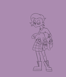4_fingers anthro belt belt_buckle boots bottomless bottomless_anthro bottomless_female bra breasts buckle buckteeth carrying_another clothed clothed_anthro clothed_female clothed_human clothing dialogue dropping_another duo ear_piercing ear_ring excited eye_contact featureless_crotch featureless_legs female female_human fingers footwear fully_clothed fully_clothed_female fully_clothed_human fur gesture giving_orders hair half-closed_eyes hand_gesture larger_female larger_human long_ears looking_at_another mitten_hands narrowed_eyes open_mouth open_smile piercing pointing purple_background purple_belt purple_body purple_boots purple_bra purple_clothing purple_eyes purple_footwear purple_fur purple_hair purple_sclera purple_shirt purple_skin purple_tank_top purple_topwear purple_underwear ring_piercing safety_pin shaved_sides shirt shoes short_hair simple_background size_difference smaller_anthro smaller_female smile smiling_at_another squint talking_to_another tank_top teeth text topwear torn_tank_top turning_around underwear insertthenewblhere rabbids_invasion_(series) raving_rabbids rayman_(series) ubisoft fan_character jess_gassman lagothore_the_lord_of_destruction human lagomorph mammal rabbid 2024 animated digital_media_(artwork) english_description english_text hi_res trans_(lore) trans_woman_(lore)