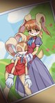 age_difference anthro breasts clothing cream_the_rabbit daughter_(lore) dress duo female lagomorph leporid mammal mature_female mother_(lore) mother_and_child_(lore) mother_and_daughter_(lore) older_female parent_(lore) parent_and_child_(lore) parent_and_daughter_(lore) pochincoff rabbit sega sonic_the_hedgehog_(series) vanilla_the_rabbit younger_female