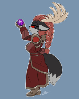 anthro antlers black_body black_fur blue_eyes boots braided_hair clothing female footwear french_braid fur gloves grey_body grey_fur hair handwear horn looking_at_viewer overcoat phantom_ruby ponytail red_sclera shoes solo furball sega sonic_the_hedgehog_(series) canid canine deer fox hybrid mammal 2025 4:5 hi_res