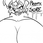 1:1 angry anthro archie_comics big_breasts breast_expansion breasts chipmunk expansion female ground_squirrel huge_breasts hyper hyper_breasts looking_at_viewer mammal monochrome rodent sally_acorn saltcore sciurid sega sketch solo sonic_the_hedgehog_(archie) sonic_the_hedgehog_(comics) sonic_the_hedgehog_(series)