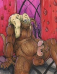 balls big_balls big_penis erection genitals humanoid_genitalia humanoid_penis male masturbation nightmare_fuel penile penile_masturbation penis sitting solo tail what_has_science_done riskybiscuit fullmetal_alchemist shou_tucker chimera human hybrid mammal unknown_species