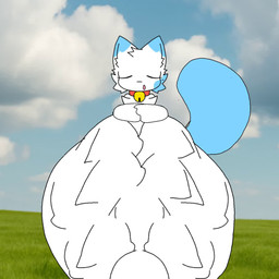 ambiguous_gender ambiguous_prey anthro belly big_belly endosoma face_imprint huge_belly imprint male male_pred mass_vore multiple_prey oral_vore safe_vore solo text vore liwenenix liwen calico_cat domestic_cat felid feline felis mammal 1:1 animated comic english_text short_playtime sound video
