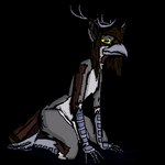 anthro antlers beak clothing feet femboy fur grey_body hair horn kneeling long_hair male solo yellow_sclera jurij_bajer bajer_(jurij_bajer) artamid avian bird corvid cracticinae currawong deer eurasian_magpie holarctic_magpie hybrid magpie_(corvid) mammal oscine passerine 1:1 alpha_channel digital_media_(artwork) pixel_(artwork)