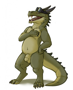 anthro balls belly countershade_balls countershade_face countershade_feet countershade_genitalia countershade_hands countershade_neck countershade_tail countershade_torso countershading digitigrade eyes_closed eyewear eyewear_on_head feet flaccid foreskin genitals goggles goggles_on_head green_body humanoid_genitalia humanoid_penis laugh male male_anthro mostly_nude mostly_nude_anthro mostly_nude_male open_mouth open_smile overweight overweight_anthro overweight_male penis simple_background slightly_chubby slightly_chubby_anthro slightly_chubby_male smile solo standing tail tan_body tan_penis teeth tongue white_background mintyderg kobold scalie 2018 character_request hi_res