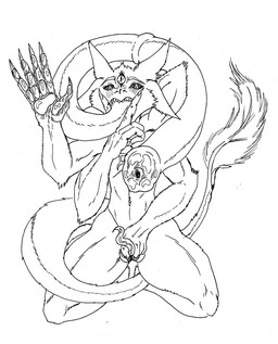 animal_genitalia animal_penis anthro crouching equine_genitalia equine_penis genitals intersex looking_at_viewer looking_pleasured male maleherm masturbation multi_arm multi_eye multi_limb penis penis_tongue solo tail unusual_anatomy unusual_genitalia_placement unusual_penis_placement vaginal vaginal_masturbation zoelycan gemini_the_sergal sergal hi_res monochrome