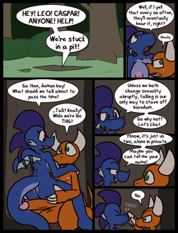 2_horns anthro awkward balls big_breasts big_penis blue_body blue_scales breasts butt butt_grab carrying_another dialogue erection female forest genitals glans grass green_eyes green_pupils hair hand_on_butt head_between_breasts horn humanoid_genitalia humanoid_penis inside male nipples nude orange_balls orange_body orange_penis orange_scales penis pink_glans pink_nipples pit plant pupils purple_eyes purple_hair purple_pupils scales speech_bubble text tree white_horn ultilix european_mythology mythology ruby_(ultilix) to-be-named-later demon dragon mythological_creature mythological_scalie scalie western_dragon 2025 comic english_text hi_res