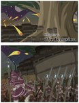 battle fight invasion landscape male melee_weapon polearm spear weapon pornwhal bovid caprine goat mammal comic hi_res