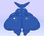 big_butt blue_body breasts butt copyright_symbol female huge_butt hyper hyper_butt obese obese_female obese_humanoid overweight overweight_female overweight_humanoid side_boob slightly_chubby slightly_chubby_female symbol borisalien boryana alien alien_humanoid amphibian diplocaulus humanoid mammal nectrid 2013 artist_name blue_and_white digital_media_(artwork) monochrome watermark