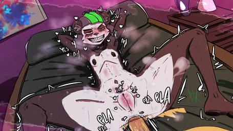 anal anal_penetration angry anthro aroused_face duo female flat_chested male male/female penetration destruteka zoshu_hesui_(destruteka) bear giant_panda human mammal 16:9 hi_res widescreen